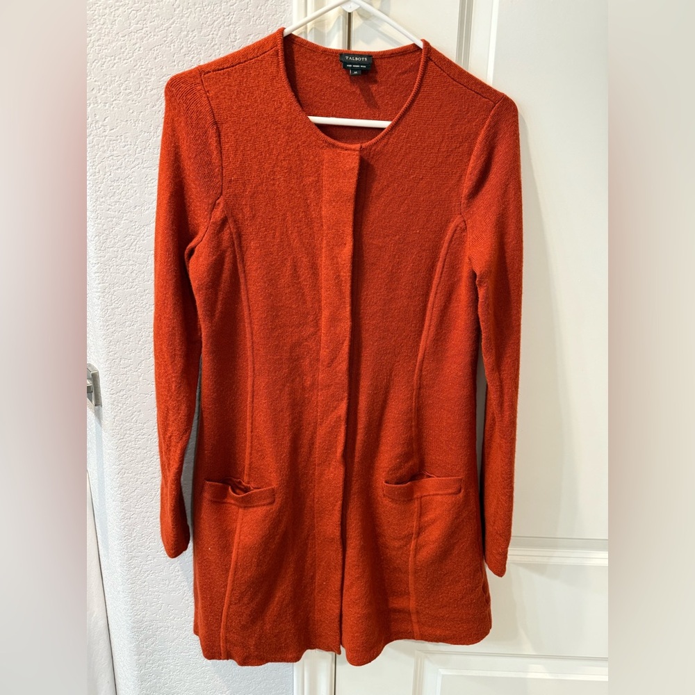 Talbots Pure Merino Wool Cardigan Medium